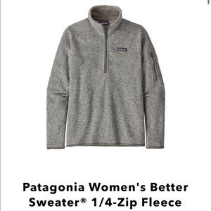 Patagonia women’s better sweater 1/4 zip sweater